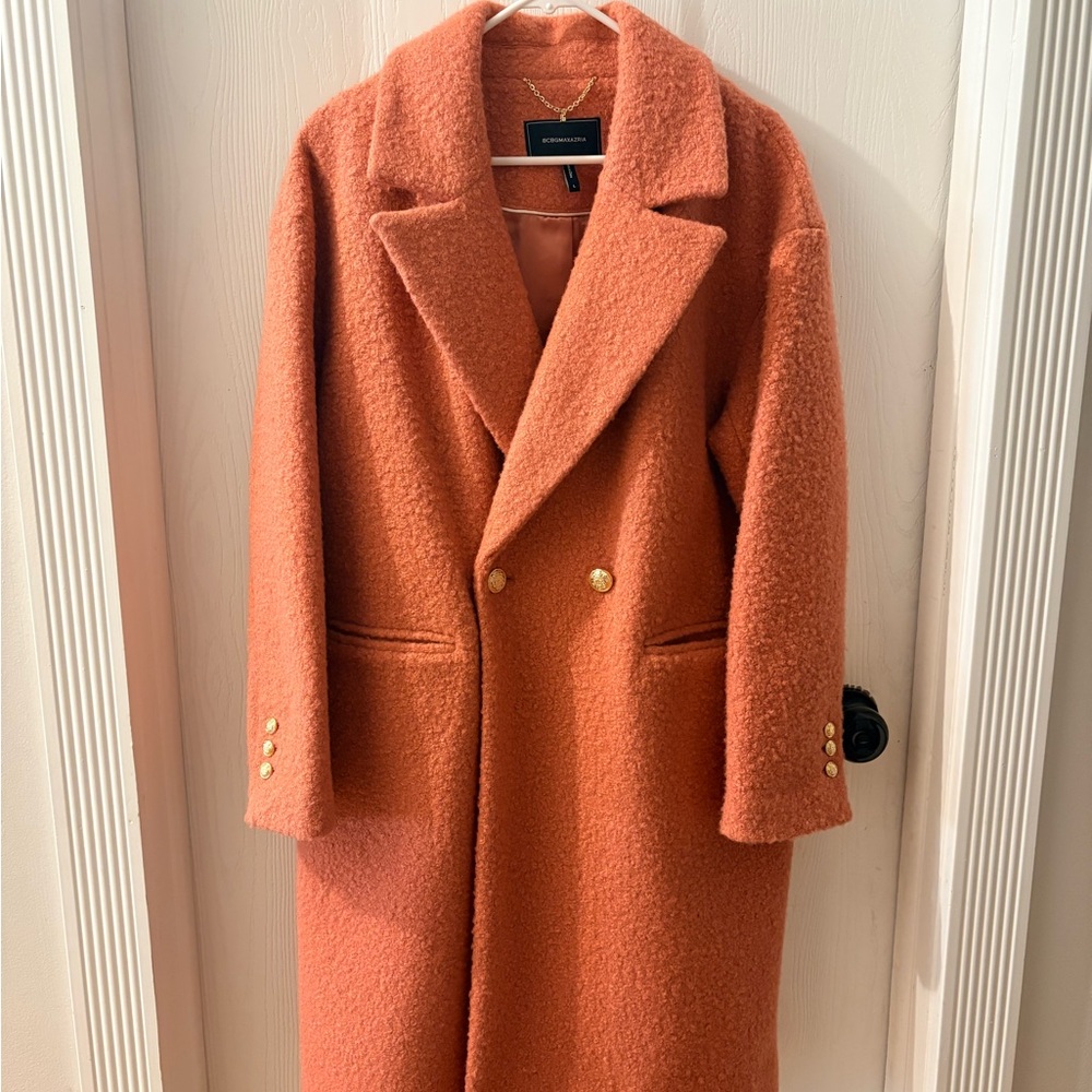 BCBGMaxAzria light mauve pink Pea Coat